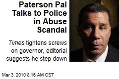 Paterson Pal Talks to Police in Abuse Scandal
