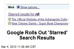 Google Rolls Out 'Starred' Search Results