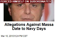 Allegations Against Massa Date to Navy Days