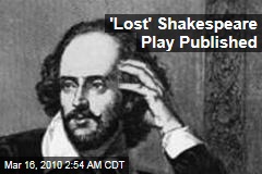 'Lost' Shakespeare Play Published