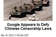 Google Appears to Defy Chinese Censorship Laws