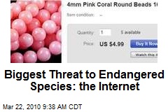 Biggest Threat to Endangered Species: the Internet