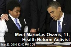 Meet Marcelas Owens, 11, Health Reform Activist