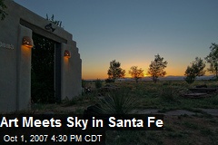Art Meets Sky in Santa Fe