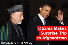 Obama Makes Surprise Trip to Afghanistan