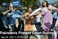 Pakistanis Protest Court Ruling