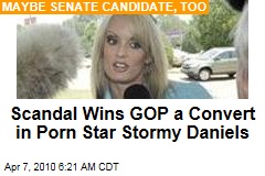 Scandal Wins GOP a Convert in Porn Star Stormy Daniels