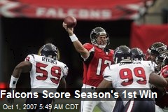 Falcons Score Season's 1st Win