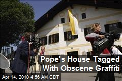 Pope's House Tagged With Obscene Graffiti