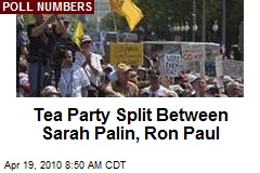 Tea Party Split Between Sarah Palin, Ron Paul