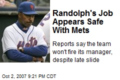 Randolph's Job Appears Safe With Mets
