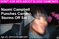 Naomi Campbell Punches Camera, Storms Off Set