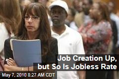 Job Creation Up, but So Is Jobless Rate