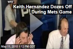 Keith Hernandez Dozes Off During Mets Game