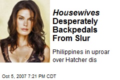 Housewives Desperately Backpedals From Slur