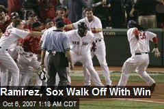 Ramirez, Sox Walk Off With Win