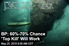 BP: 60%-70% Chance 'Top Kill' Will Work