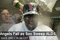 Angels Fall as Sox Sweep ALDS