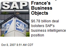 SAP to Acquire France's Business Objects
