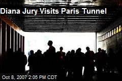 Diana Jury Visits Paris Tunnel