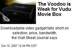 The Voodoo is Weak for Vudu Movie Box