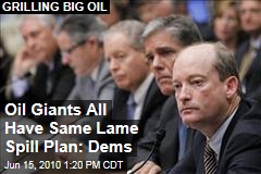 Oil Giants All Have Same Lame Spill Plan: Dems