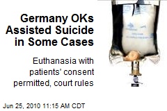 Germany OKs Assisted Suicide in Some Cases