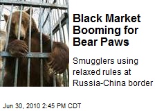 Black Market Booming for Bear Paws