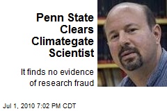 Penn State Clears Climategate Scientist