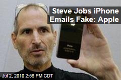 Steve Jobs iPhone Emails Fake: Apple