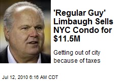 'Regular Guy' Limbaugh Sells NYC Condo for $11.5M