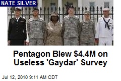 Pentagon Blew $4.4M on Useless 'Gaydar' Survey