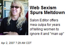 Web Sexism Spurs Meltdown