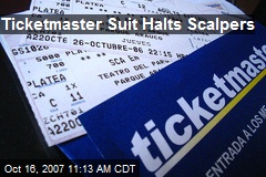 Ticketmaster Suit Halts Scalpers