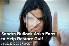 Sandra Bullock Asks Fans to Help Restore Gulf