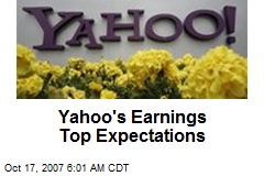 Yahoo's Earnings Top Expectations