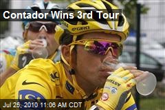 Contador Wins 3rd Tour