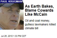 As Earth Bakes, Blame Cowards Like McCain