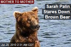 Sarah Palin Stares Down Brown Bear
