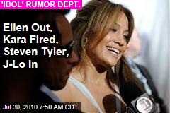 Ellen Out, Kara Fired, Steven Tyler, J-Lo In
