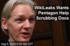 WikiLeaks Wants Pentagon Help Scrubbing Docs