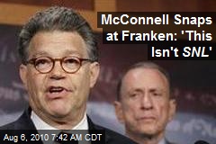 McConnell Snaps at Franken: 'This Isn't SNL '