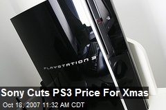 Sony Cuts PS3 Price For Xmas