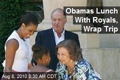 Obamas Lunch With Royals, Wrap Trip
