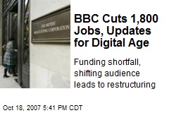 BBC Cuts 1,800 Jobs, Updates for Digital Age