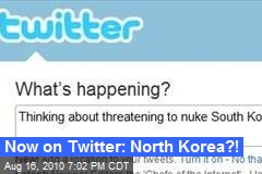 Now on Twitter: North Korea?!
