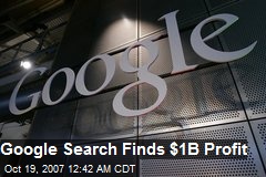 Google Search Finds $1B Profit