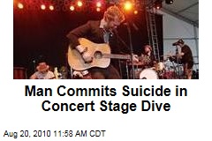 Man Commits Suicide in Concert Stage Dive