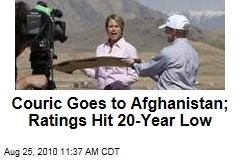 Couric Goes to Afghanistan; Ratings Hit 20-Year Low