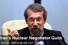 Iran's Nuclear Negotiator Quits